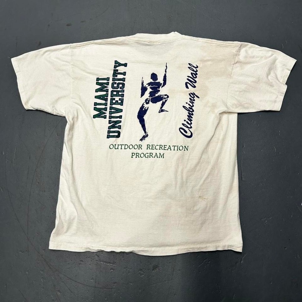 Vintage 90s single stitch Miami university outdoor recreation Graphic tshirt